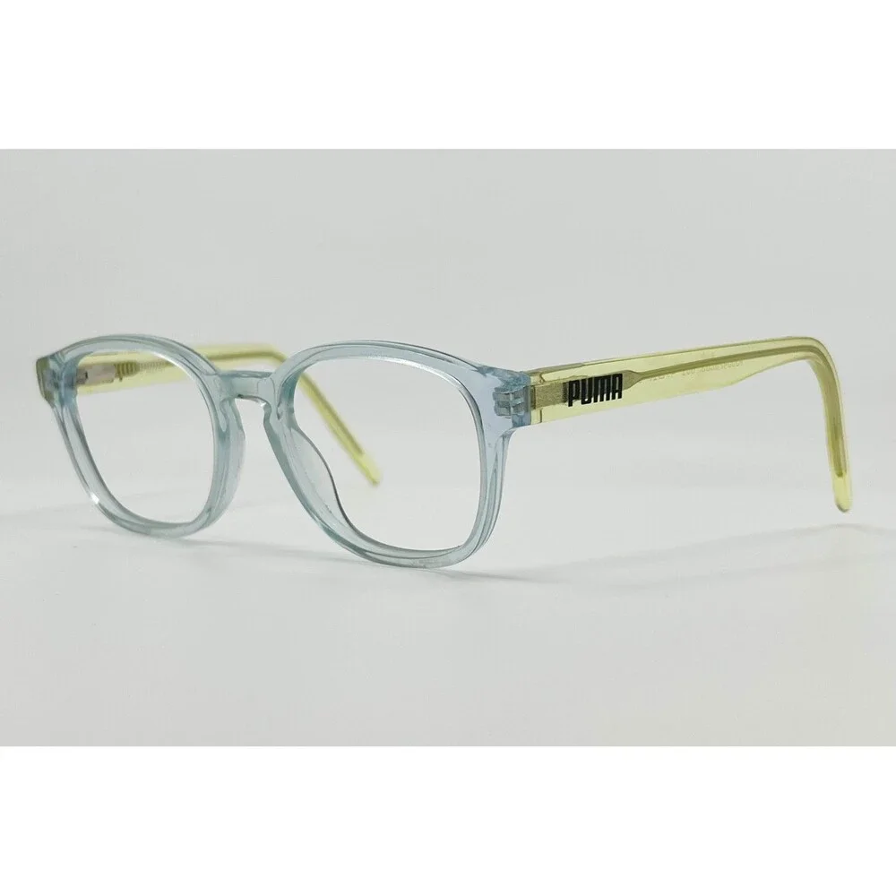 Puma Eyeglasses Kids Blue Yellow Square PE0111O 004 42-17-130